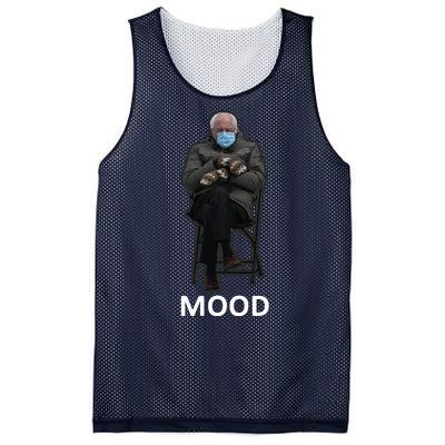 Mood Bernie Sanders Mittens Inauguration Mesh Reversible Basketball Jersey Tank