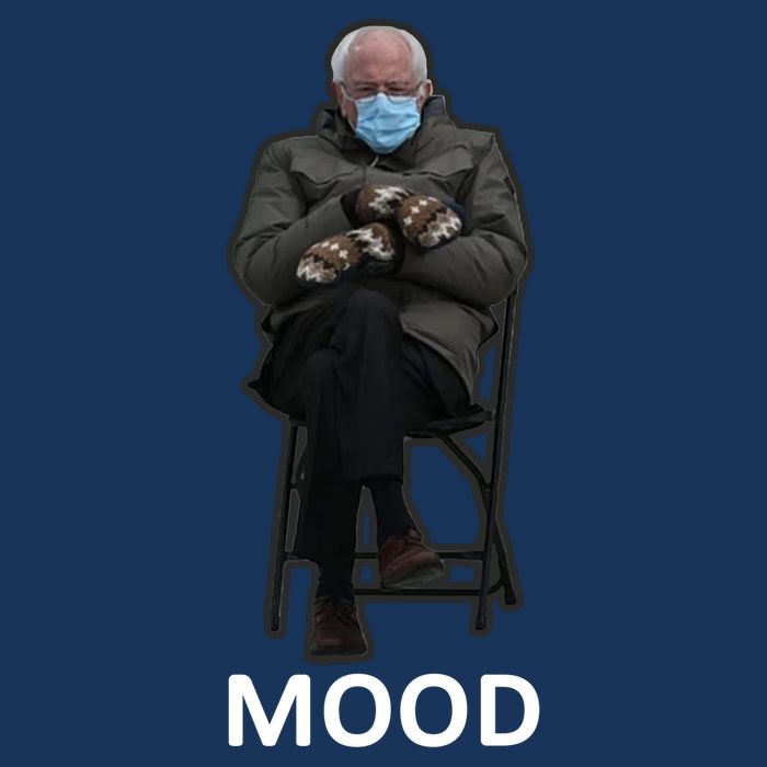 Mood Bernie Sanders Mittens Inauguration Infant Baby Jersey Bodysuit