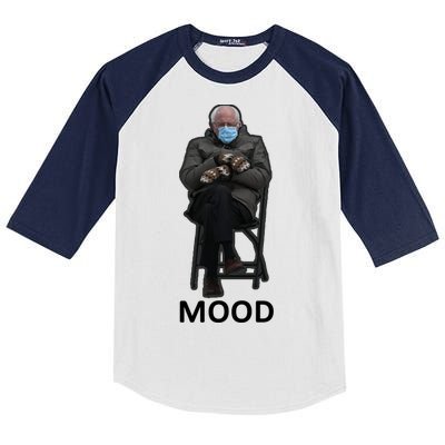 Mood Bernie Sanders Mittens Inauguration Kids Colorblock Raglan Jersey