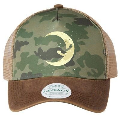Moon Hug Sky Filled With Stars Legacy Tie Dye Trucker Hat