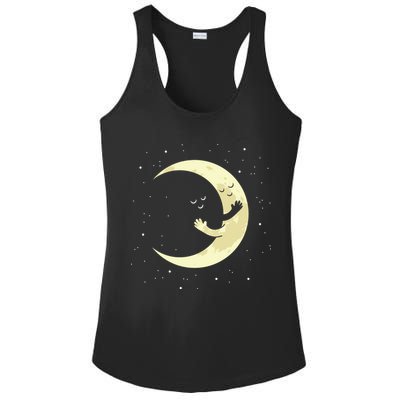 Moon Hug Sky Filled With Stars Ladies PosiCharge Competitor Racerback Tank