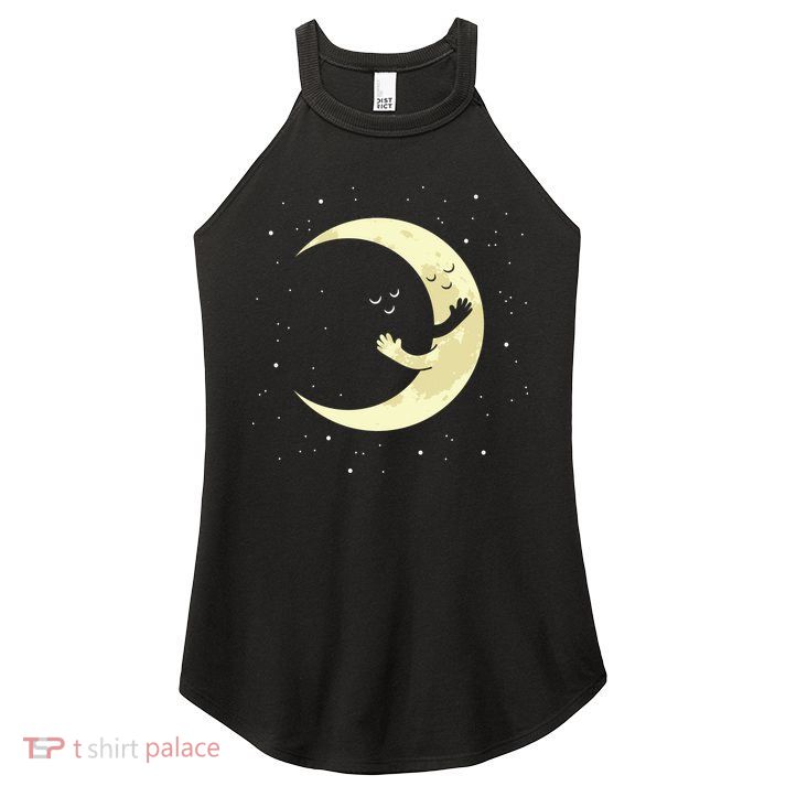 Moon Hug Sky Filled With Stars Women's Perfect Tri Rocker Tank