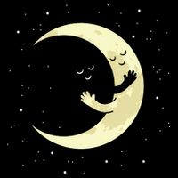 Moon Hug Sky Filled With Stars Wool Snapback Cap