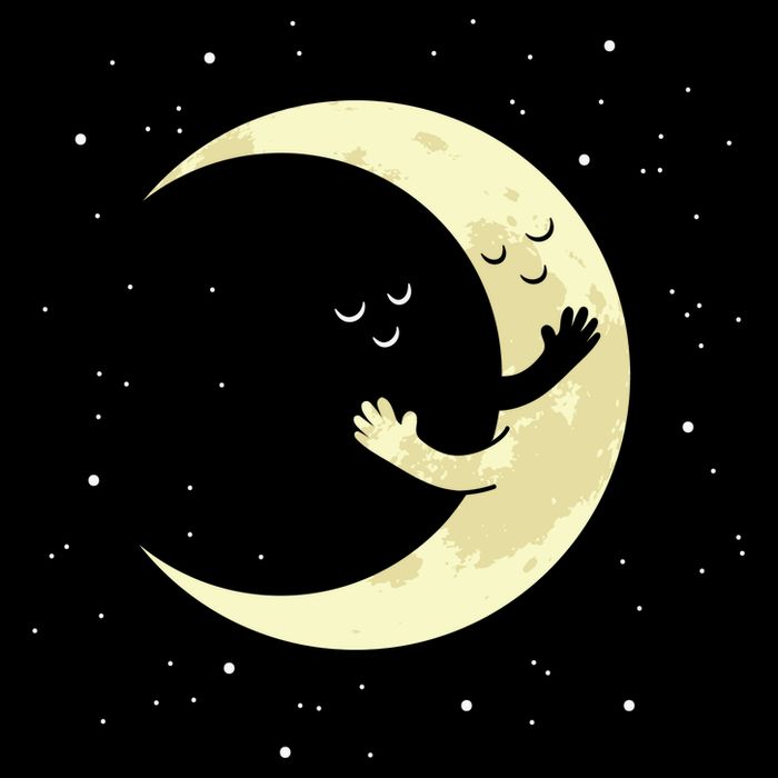 Moon Hug Sky Filled With Stars Wool Snapback Cap