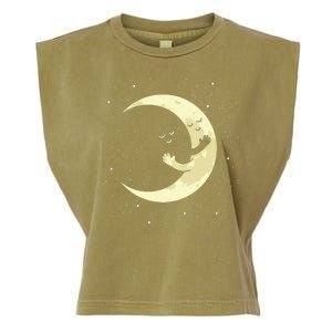 Moon Hug Sky Filled With Stars Garment-Dyed Women's Muscle Tee