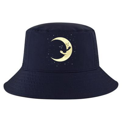 Moon Hug Sky Filled With Stars Cool Comfort Performance Bucket Hat