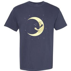 Moon Hug Sky Filled With Stars Garment-Dyed Heavyweight T-Shirt