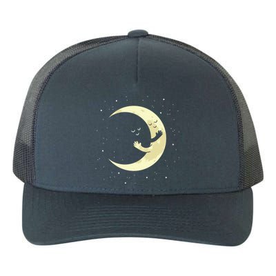 Moon Hug Sky Filled With Stars Yupoong Adult 5-Panel Trucker Hat