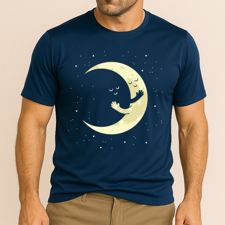 Moon Hug Sky Filled With Stars Performance Shirt