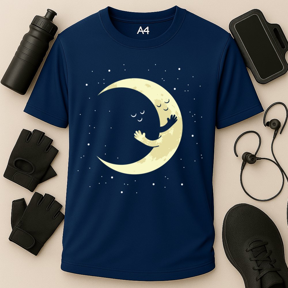 Moon Hug Sky Filled With Stars Performance Shirt