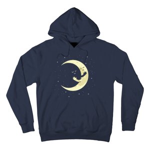 Moon Hug Sky Filled With Stars Hoodie