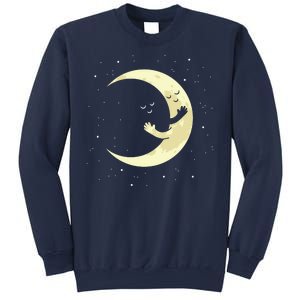 Moon Hug Sky Filled With Stars Sweatshirt