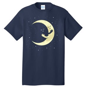 Moon Hug Sky Filled With Stars Tall T-Shirt