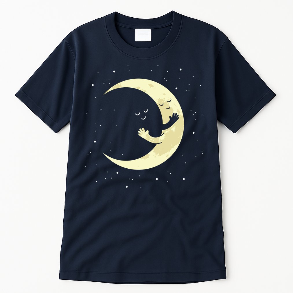 Moon Hug Sky Filled With Stars Tall T-Shirt