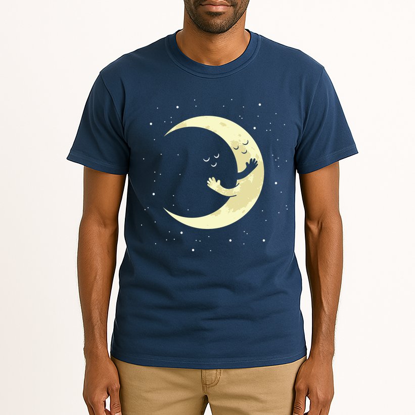 Moon Hug Sky Filled With Stars Tall T-Shirt