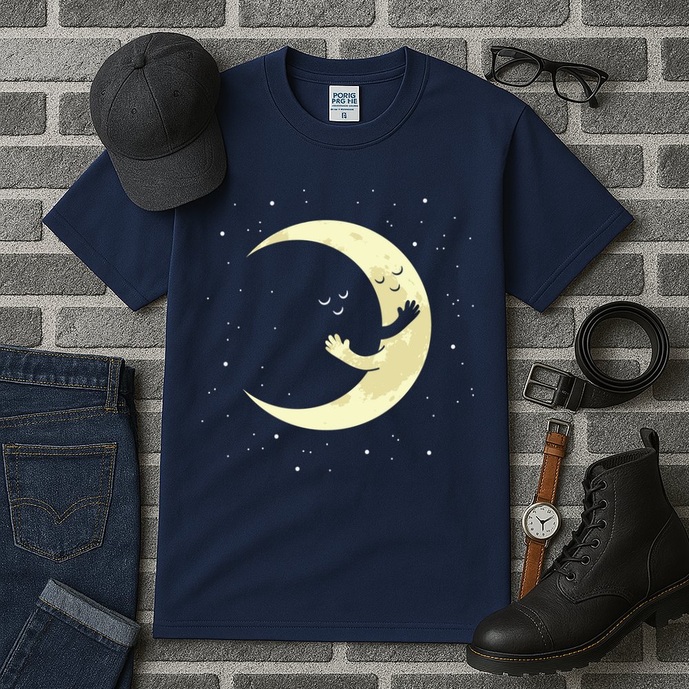 Moon Hug Sky Filled With Stars Tall T-Shirt