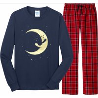 Moon Hug Sky Filled With Stars Long Sleeve Pajama Set