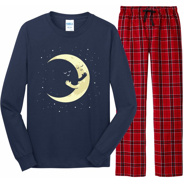 Moon Hug Sky Filled With Stars Long Sleeve Pajama Set