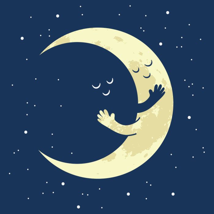 Moon Hug Sky Filled With Stars Flatbill Hat