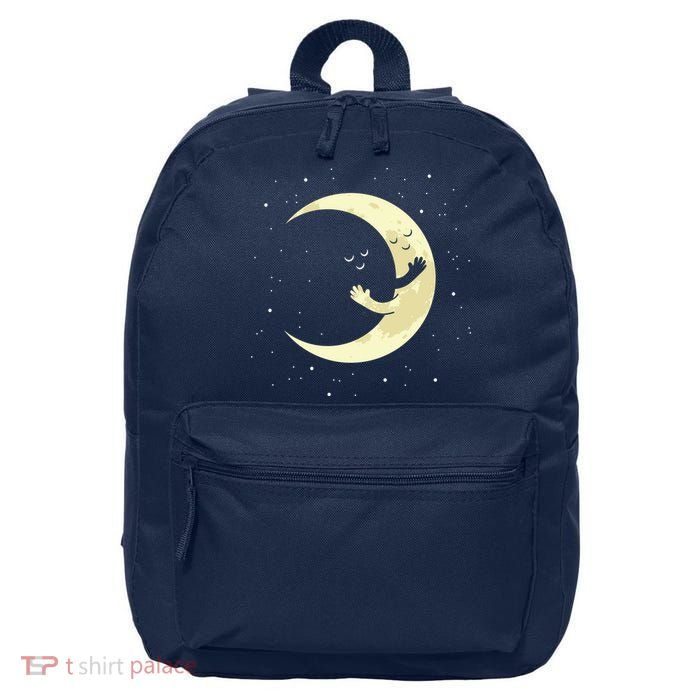 Moon Hug Sky Filled With Stars 16 in Basic Backpack