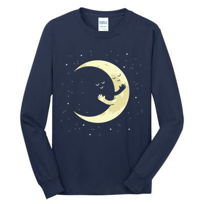 Moon Hug Sky Filled With Stars Tall Long Sleeve T-Shirt