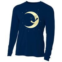 Moon Hug Sky Filled With Stars Cooling Performance Long Sleeve Crew