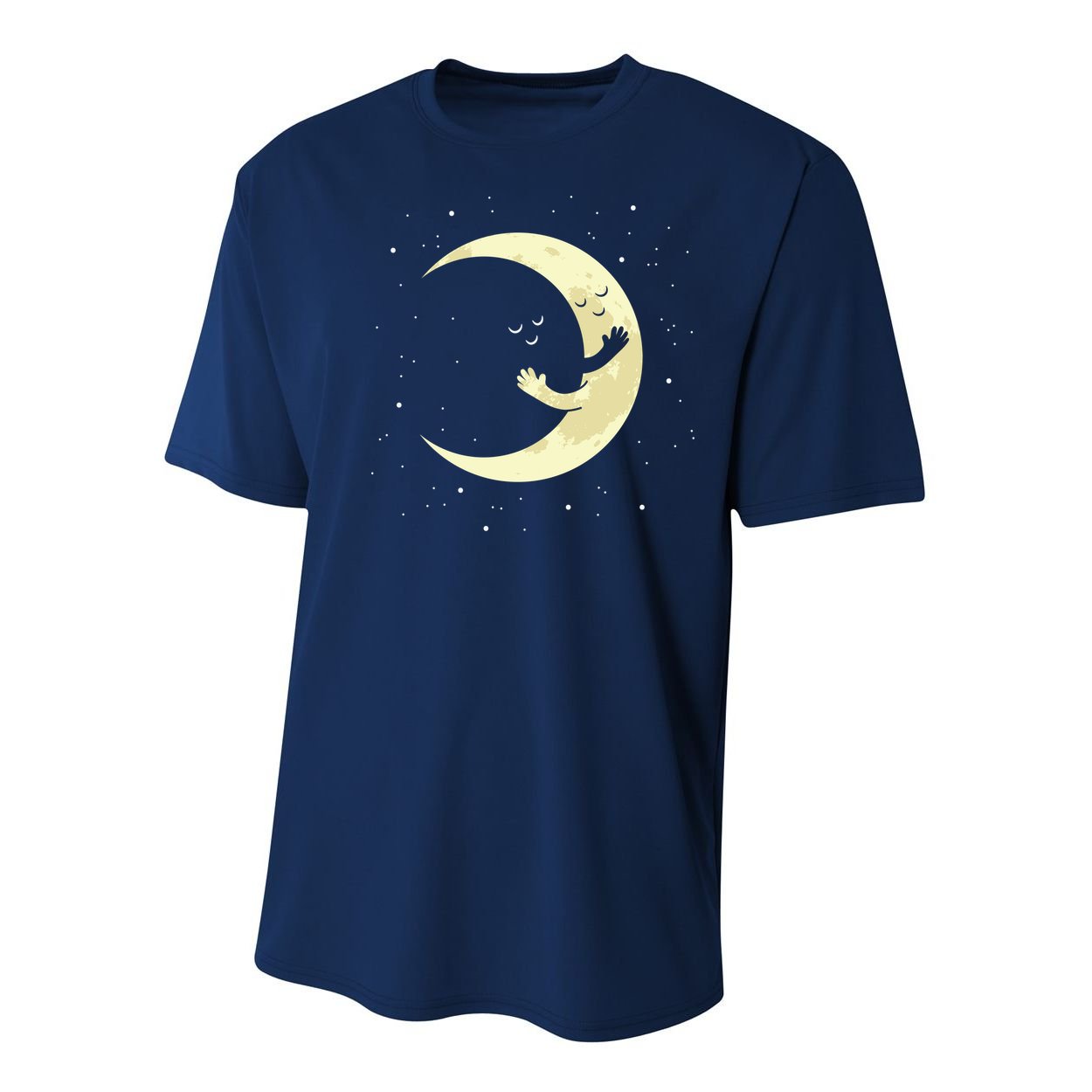 Moon Hug Sky Filled With Stars Youth Performance Sprint T-Shirt