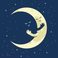 Moon Hug Sky Filled With Stars Toddler Sweatshirt