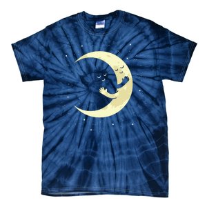 Moon Hug Sky Filled With Stars Tie-Dye T-Shirt