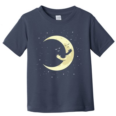 Moon Hug Sky Filled With Stars Toddler T-Shirt
