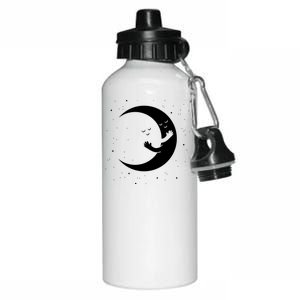 Moon Hug Sky Filled With Stars Aluminum Water Bottle