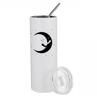 Moon Hug Sky Filled With Stars Stainless Steel Tumbler