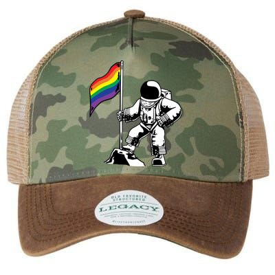 Moon Landing In Space Gay Pride Legacy Tie Dye Trucker Hat
