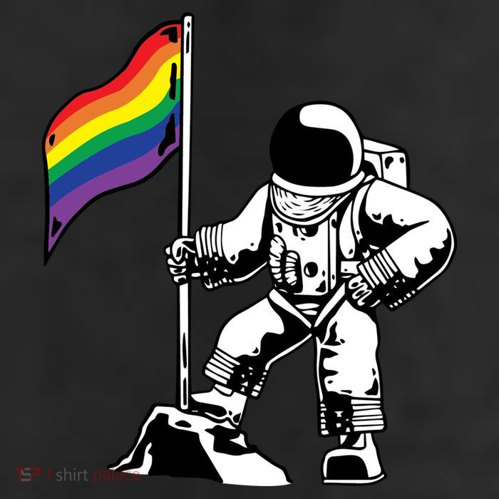 Moon Landing In Space Gay Pride Cool Comfort Performance Bucket Hat