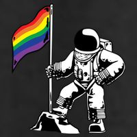 Moon Landing In Space Gay Pride 25L Jumbo Tote