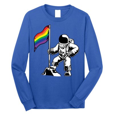 Moon Landing In Space Gay Pride Long Sleeve Shirt