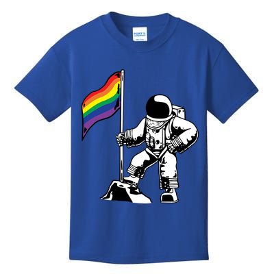 Moon Landing In Space Gay Pride Kids T-Shirt