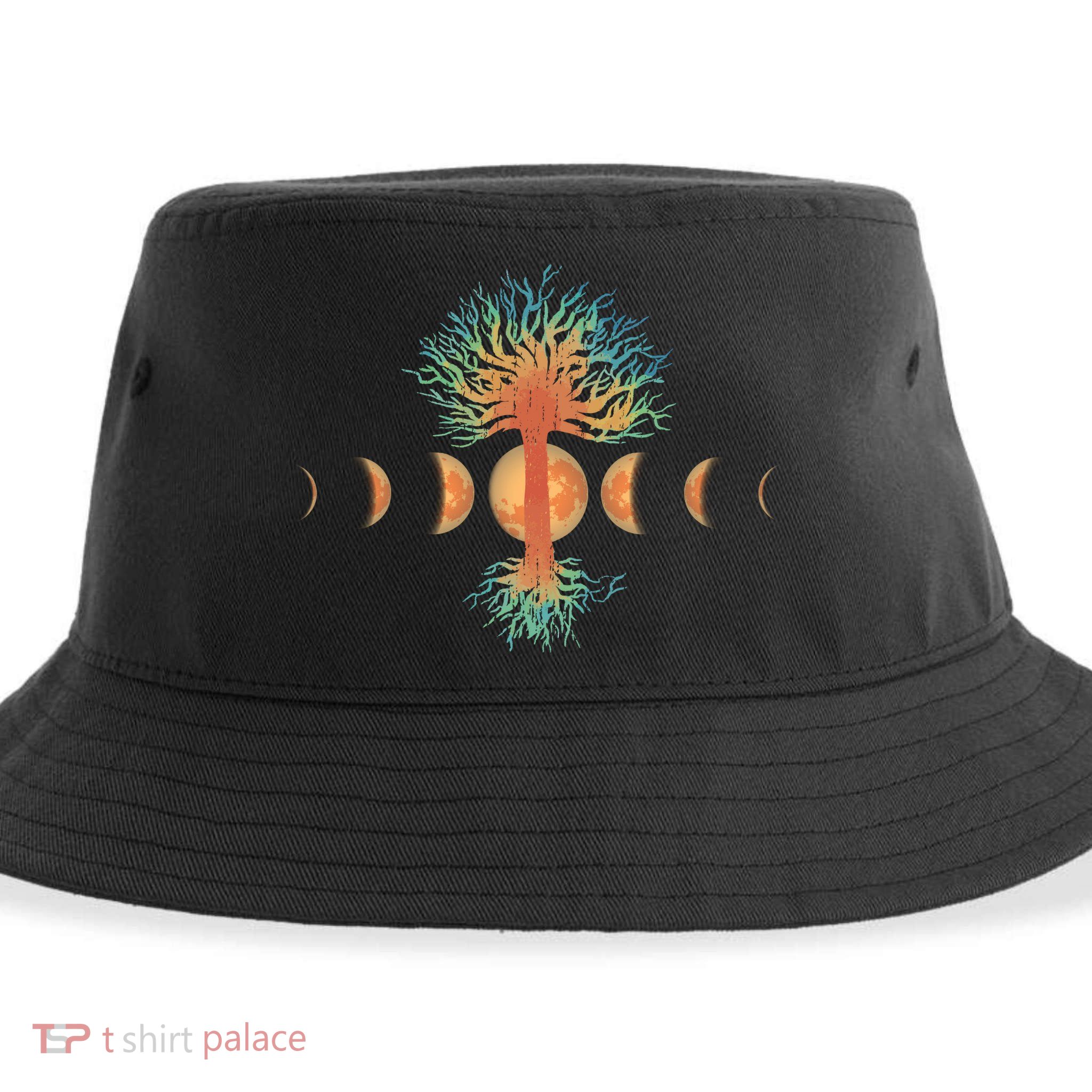 Moon Phases Tree Of Life Sustainable Bucket Hat