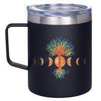 Moon Phases Tree Of Life 12oz Stainless Steel Coffee Mug