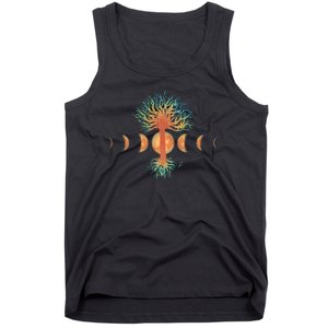 Moon Phases Tree Of Life Tank Top