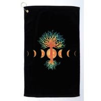 Moon Phases Tree Of Life Golf Towel