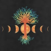 Moon Phases Tree Of Life Microfiber Hand Towel