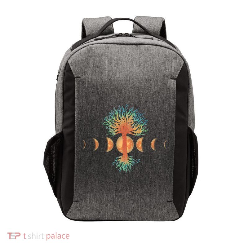 Moon Phases Tree Of Life Vector Backpack