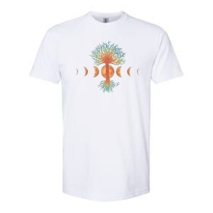 Moon Phases Tree Of Life Softstyle CVC T-Shirt