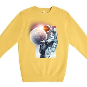 Moon Play Graphic Premium Crewneck Sweatshirt