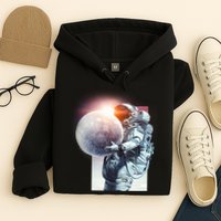 Moon Play Graphic Hoodie