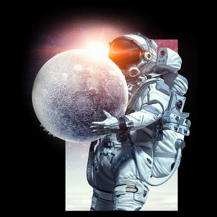 Moon Play Graphic Hoodie