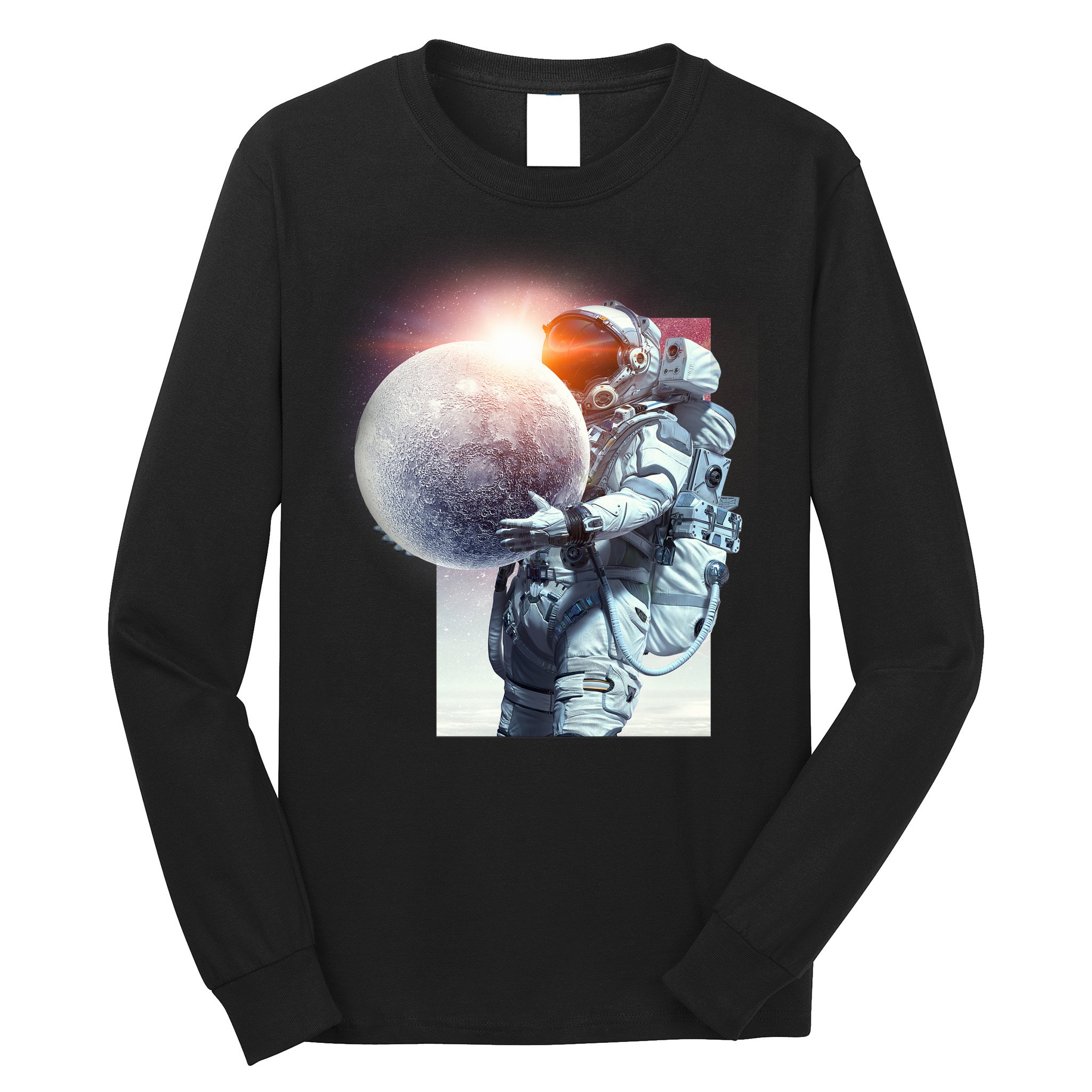 Moon Play Graphic Long Sleeve Shirt