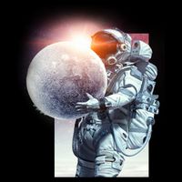 Moon Play Graphic Backpack