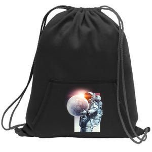 Moon Play Graphic Sweatshirt Cinch Pack Bag